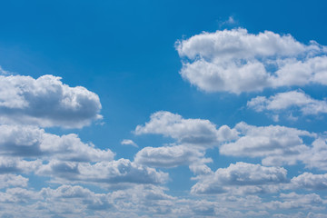 Beautiful panorama blue sky and white clouds