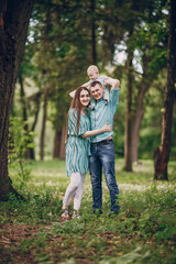 Fototapeta premium Family on a walk