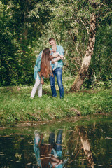 Family on a walk