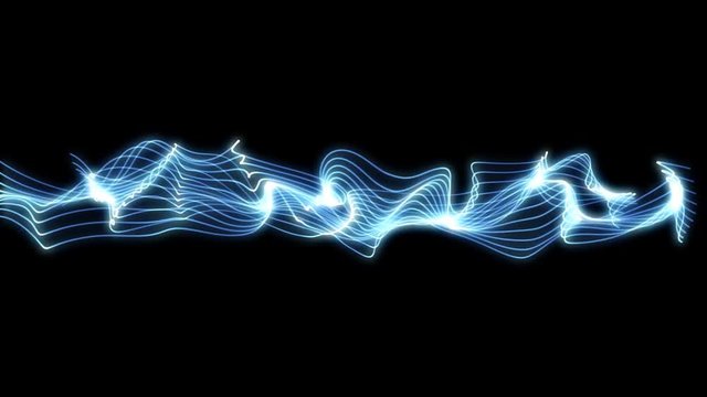 Abstract sound wave animation