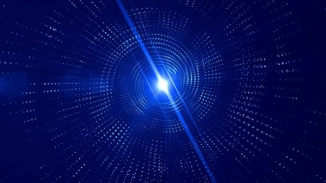 Shiny blue abstract background animation