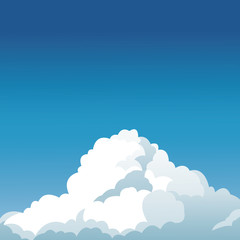 clear blue sky cloud design vector illustration eps 10