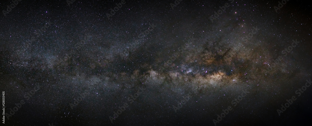 Wall mural panorama milky way galaxy with stars and space dust in the unive