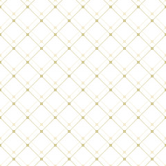 Geometric repeating pattern. Seamless abstract modern texture for wallpapers and backgrounds. Golden and white pattern