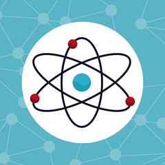 atom molecule structure chemical vector illustration eps 10