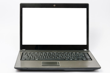 Laptop computer isolated on white background
