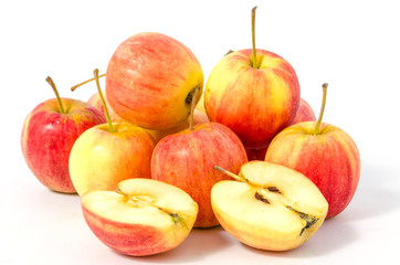 Isolated of apple on white background