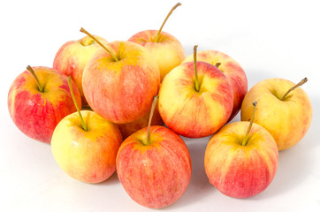 Isolated of apples on white background