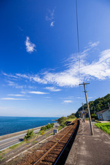 下灘駅／海に近い駅（愛媛県伊予市双海町）