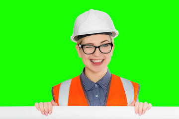 Female worker portrait