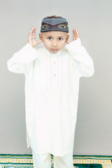 Muslim movements while praying.