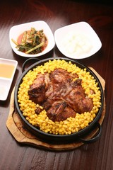 누룽지통닭, nurungji tongdak, crust of overcooked rice