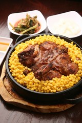 누룽지통닭, nurungji tongdak, crust of overcooked rice