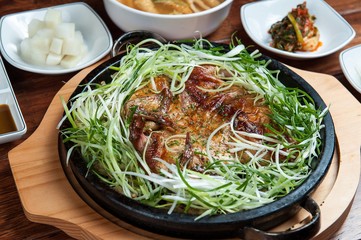누룽지통닭, nurungji tongdak, crust of overcooked rice