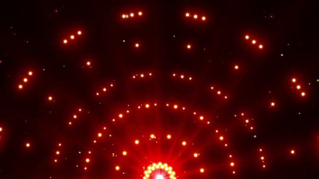 Red Shiny Lights Background Animation