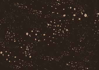 Abstract ink splashes on brown background | pattern texture creative design concept
