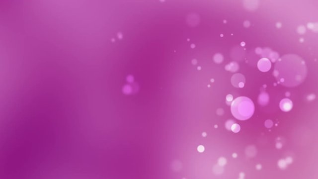 Pink Abstract Background Animation With Bokeh Circles