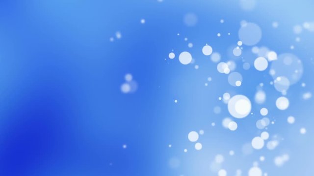 Blue Abstract Background Animation With Bokeh Circles