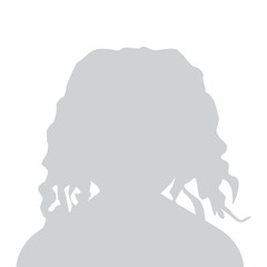 Girl Default Placeholder Children Avatar Gray Profile Picture Isolated on White Background For Your Design. Vector illustration