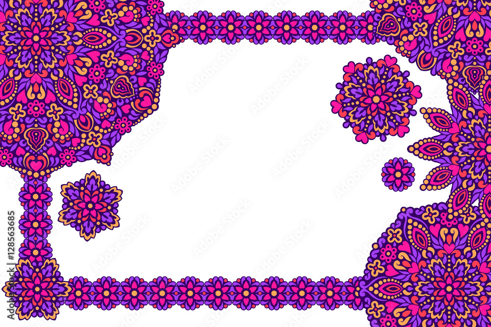 Poster background with abstract patterns.
