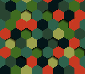Seamless colorful abstract retro background