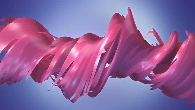 Organic Looking Twisted 3D Shape Background Animation