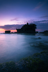 Fototapeta na wymiar BALI Landmark Tanah Lot temple in sunset. Bali island, indonesia