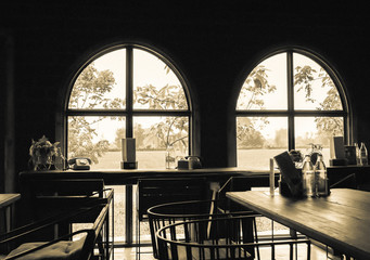 coffee shop interior - Stock Image.