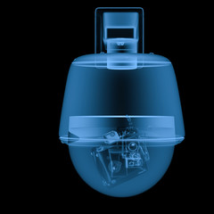 Obraz premium x ray security camera or cctv camera