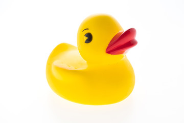Yellow rubber duck toy