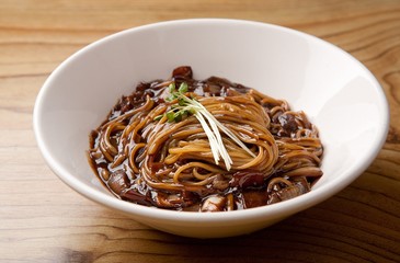 jajangmyeon, black-bean-sauce noodles
