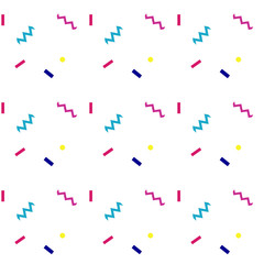 Seamless geometric pattern in the style of pop art