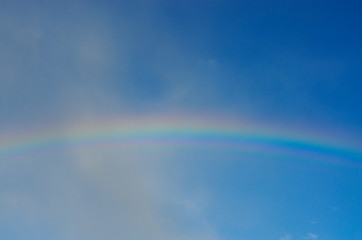 The sky after a rain and the rainbow