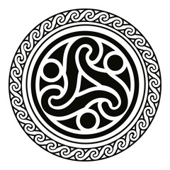 Celtic national ornaments.