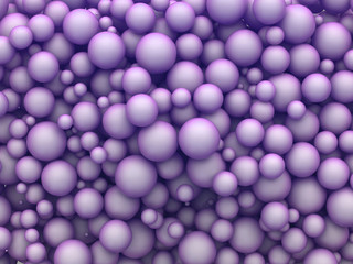 Abstract chaotic spheres background