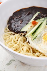 jajangmyeon, black-bean-sauce noodles, 짜장면