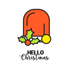 merry christmas greeting card