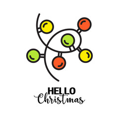 Fototapeta premium merry christmas greeting card