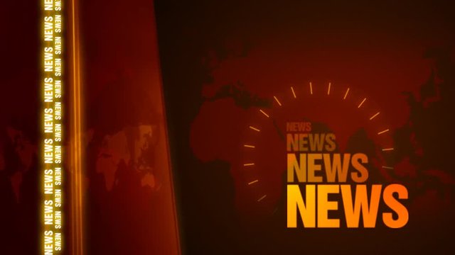 Broadcast news opening animation