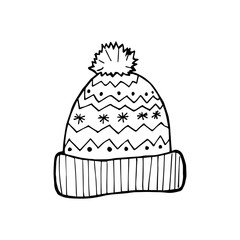 Vector hand-drawn caps