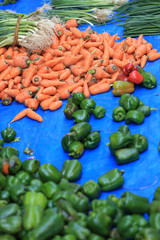 fresh vegetables selling at the street shop