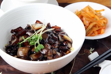 짜장면,jajangmyeon, black-bean-sauce noodles