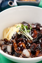 짜장면,jajangmyeon, black-bean-sauce noodles