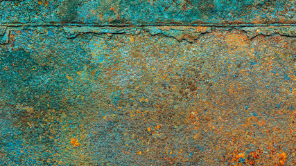 Rusty metal texture, rusty metal background for design with copy space for text or image. Rusty metal is caused by moisture in the air.