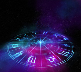 Astrology and alchemy sign background illustration