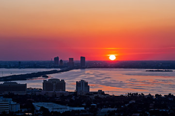 Fototapeta premium Miami Sunset