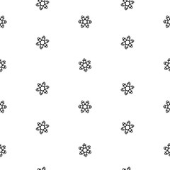 Fototapeta na wymiar Seamless pattern snowflakes abstract isolation, winter element for design