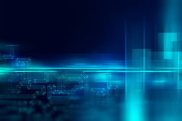 blue geometric  shape abstract technology background