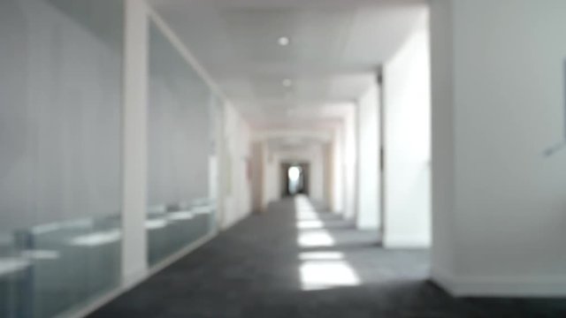 Corridor Inside Modern University Campus Building
