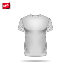T-shirt template view. Vector eps 10 illustration.